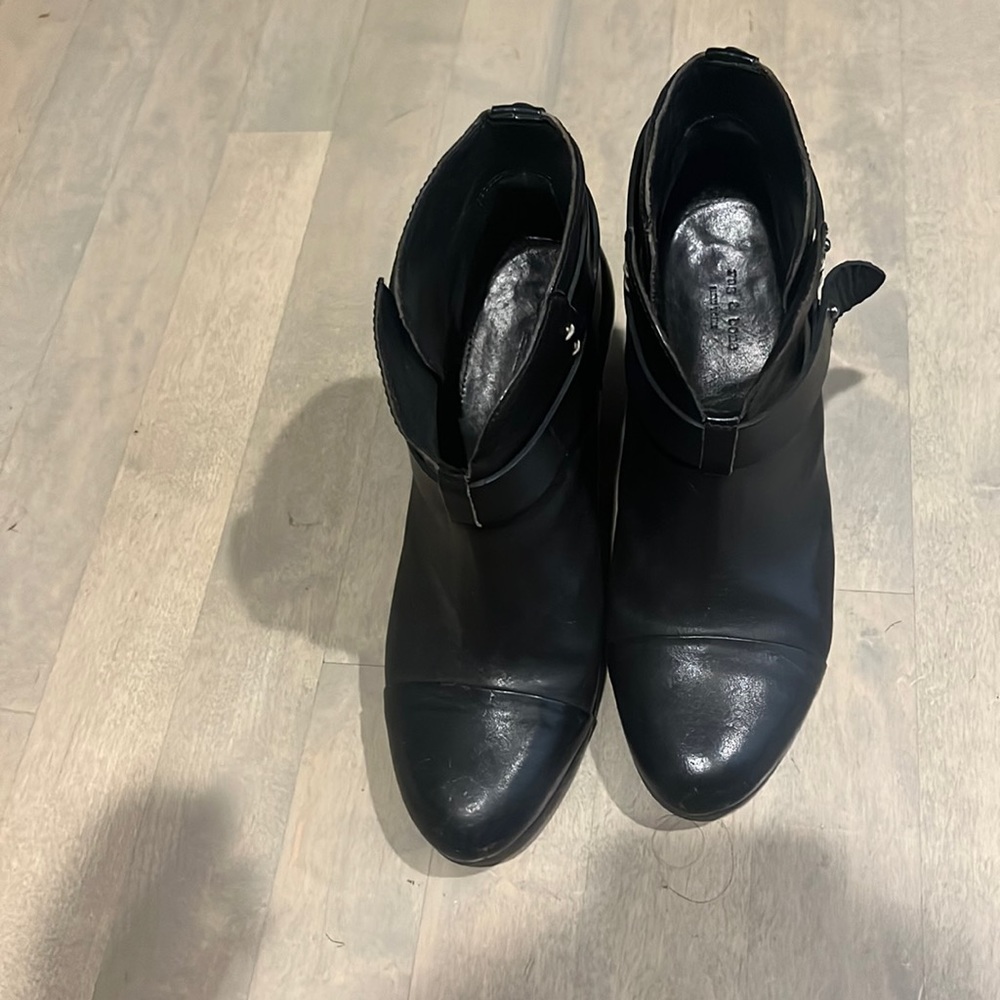Black rag and bone booties